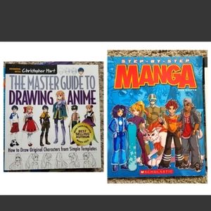 : * Lot of 2 step by step manga  & The Master Guide to Drawing Anime How to Draw